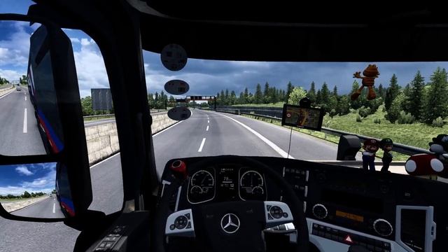 ? Mercedes Benz MP4 Seifert Logistics Group - Promods 2.46 Ulm to Györ. смотреть онлайн