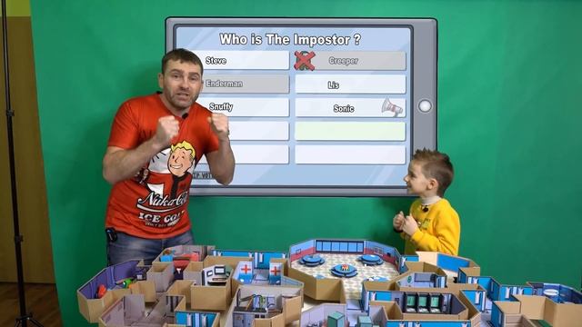 Амонг Ас лабиринт для хомяка / Построили огромную карту из картона DIY смотреть онлайн