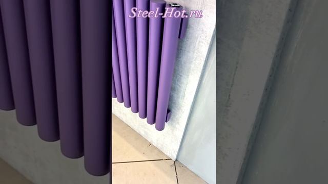 Трубчатый вертикальный радиатор STEEL HOT V 42 #дизайнерскиерадиаторы смотреть онлайн
