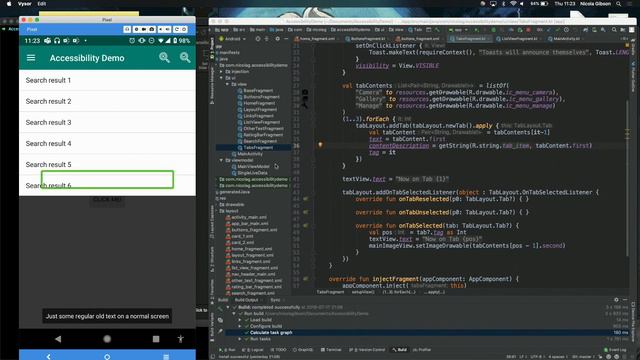 Nicola Gibson - Accessibility Talk, Button. Double-tap to activate. смотреть онлайн