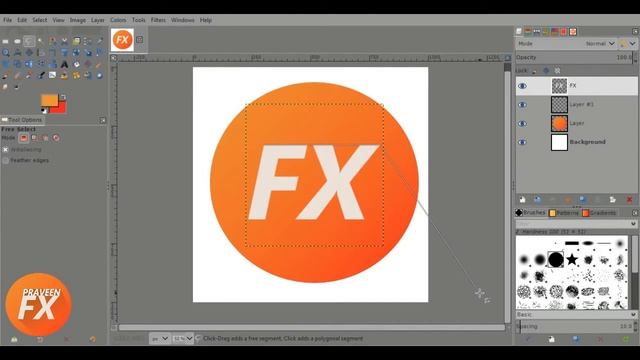 Gimp Tutorial : make logo in gimp 2.10 смотреть онлайн