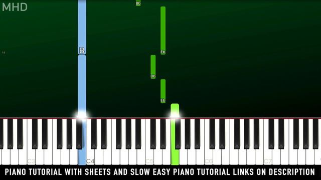 (EASIEST) Piggy ROBLOX - Bunny (Slow Easy Piano Tutorial) смотреть онлайн