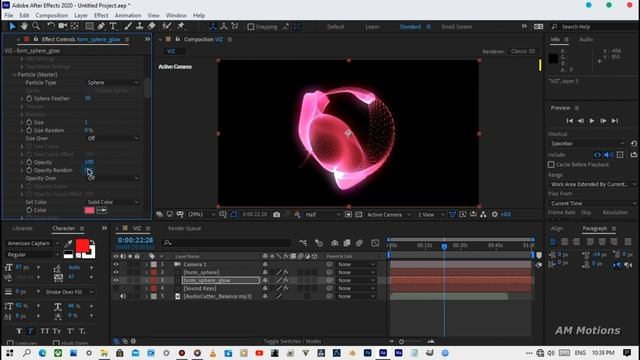 Create a Beautiful Audio React with Trapcode Form - After Effects Tutorial смотреть онлайн