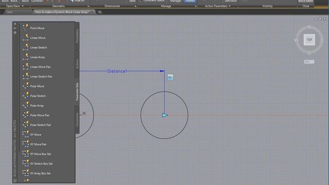 AutoCAD How to make a Dynamic Block Linear Array смотреть онлайн