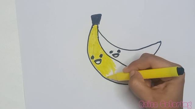 How to Draw Banana Easy for Kids/рисуем банан поэтапное/바나나를 쉽게 그립니다 смотреть онлайн