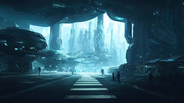 Deep Relaxing Spaceport Ambient (Calm Cyberpunk Sci Fi Space Music) смотреть онлайн