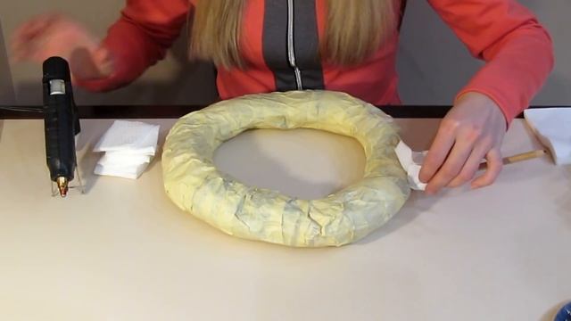 Новогодний венок из салфеток смотреть онлайн