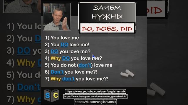 Зачем нужен do ? Уроки английского языка с Константином Ганушевичем