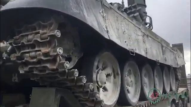 47news:  Пленённый ГИБДД танк на КАД