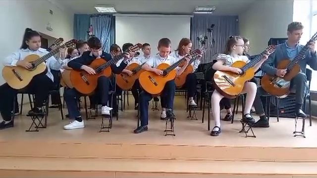 МБУ ДО г.Шахты "Детская школа искусств" оркестр гитаристов. М.Джулиани "Аллегро". смотреть онлайн
