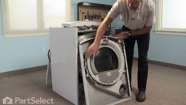 Dryer Repair - Replacing the Dryer Drum Slide (GE Part# WE1M333) смотреть онлайн
