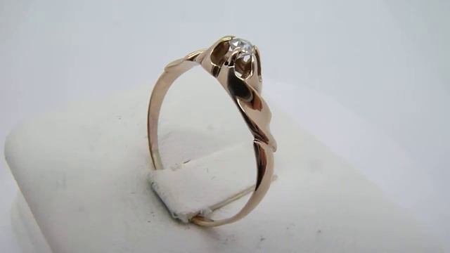10k YG 0.10CT Diamond Solitaire Size 7.5 смотреть онлайн
