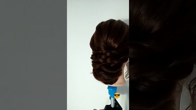 низкий пучок/ свадебные прически/вечерняя прическа/ смотреть онлайн