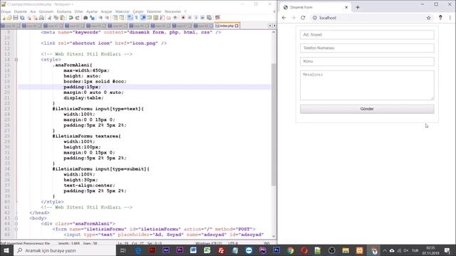 PHP ile Dinamik Form İşlemleri [Detaylı Anlatım] смотреть онлайн