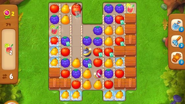 GardenScapes Level 74 no boosters смотреть онлайн