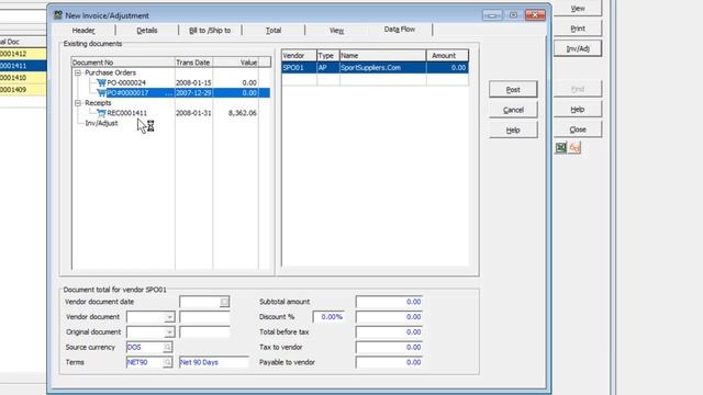 Adagio PurchaseOrders - Entering Invoices or Adjustments смотреть онлайн