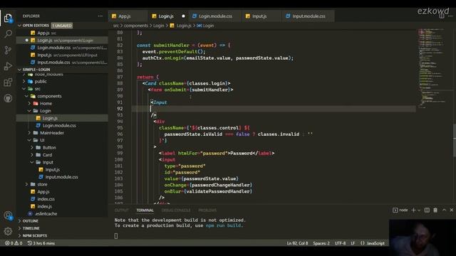 making the input field of Login component into Input reusable component | React | (Tagalog) смотреть онлайн