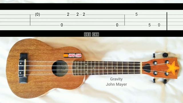 Melody Gravity John Mayer | Slow Easy Melody Fingerstyle Ukulele Tabs Tutorial смотреть онлайн