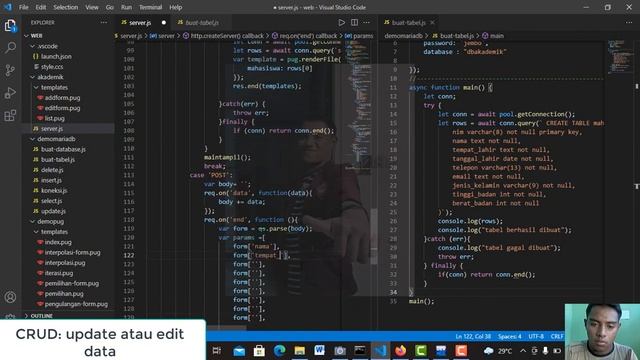 #54 CRUD Update atau edit data ke database MariaDB degan Node.js смотреть онлайн