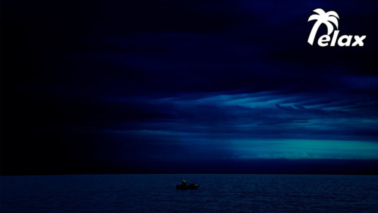 Night Ocean Sounds for long Sleep - 8 Hours смотреть онлайн