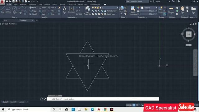 3D Drawing | Star | Triangle | optical illusion | 2D Drawing Tutorial in AutoCAD |AutoCAD 3D Drawin смотреть онлайн