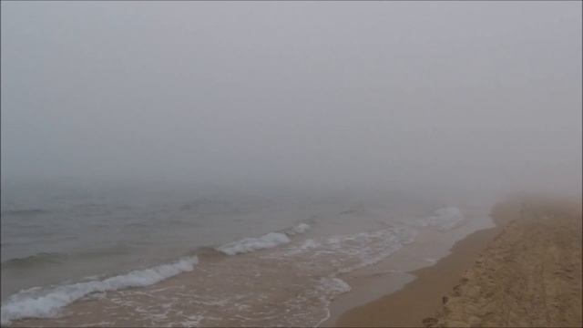 Анапа. Витязевская коса исчезла в тумане. Зайцы прячутся за белой пеленой. смотреть онлайн