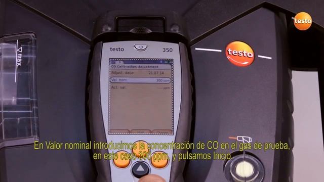 Analizador de gases testo 350 - 08 Ajustar los sensores смотреть онлайн
