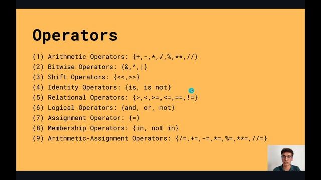 Introduction to Programming Using Python- Operators смотреть онлайн