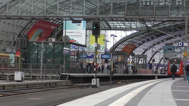 ICE, IC, RE Depart From Berlin Hbf