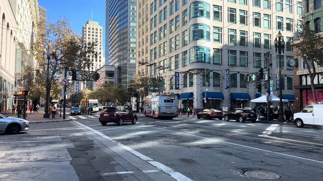 ⁴ᴷ⁶⁰ APEC 2023 Transit Action | SF MUNI, SamTrans and GGT Buses @ Market & 4th St смотреть онлайн