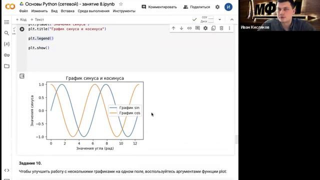 Основы Python, лекция 23:matplotlib смотреть онлайн
