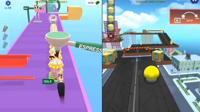 Going Balls VS Sky Rolling Balls Action Balls Blob Runner 3D Race Master Slice it All #5 смотреть онлайн