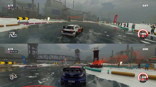 Dirt 5 Split Screen East River Ice Breaker смотреть онлайн