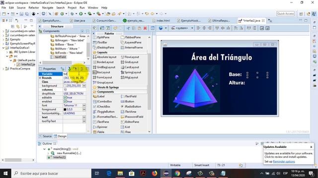 Programar con Interfaz Gráfica en JAVA Fácil y rápido + Eclipse IDE #2 смотреть онлайн