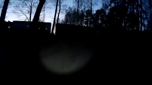 Вечерняя поездка на велосипеде с камерой SJ4000 и фонарем на диоде Q5 смотреть онлайн