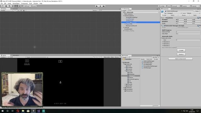 Clon del Asteroids hecho con Unity disponible en Github смотреть онлайн