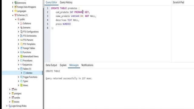 Curso de PostgreSQL - Como criar tabelas com CREATE TABLE смотреть онлайн