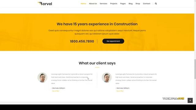 Borvel - Construction Building Company WordPress Theme construction corporate Airi смотреть онлайн