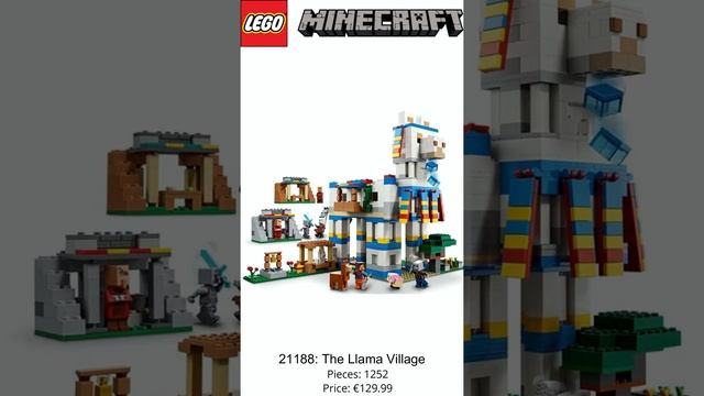 New LEGO Summer Minecraft Set - The Llama Village - 21188 - 2022 Revealed #shorts смотреть онлайн