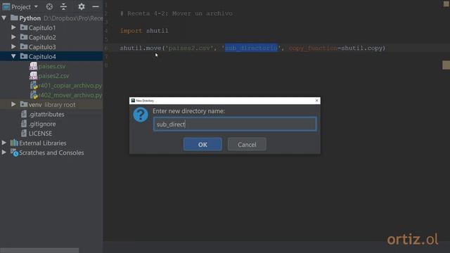 Videoreceta Python No. 4-2: Mover un Archivo смотреть онлайн