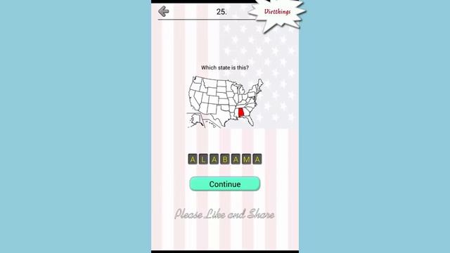 50 US States: Capitals & Flags - On the US Map - All Answers - Walkthrough ( By Andrey Solovyev ) смотреть онлайн