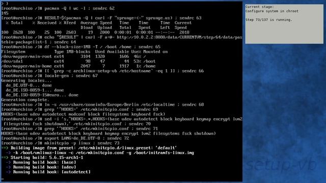 Arch Linux installation recording to kernel 5.7.0-arch1-1 (testing) смотреть онлайн