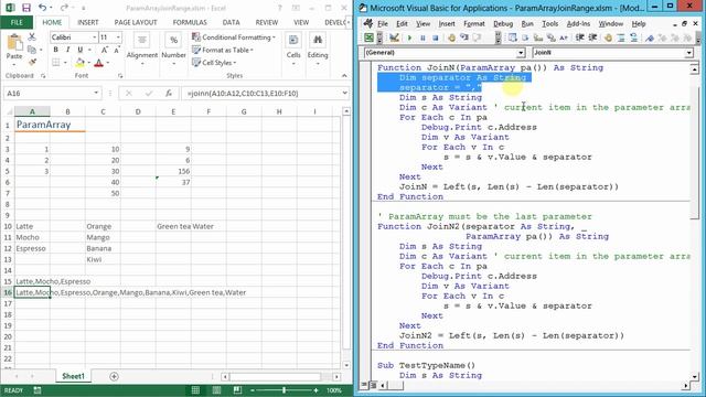 สอน Excel VBA: การใช้งาน ParamArray (Parameter Array) смотреть онлайн