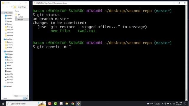 git commit & HEAD and Undo (Practical) -git & github tutorial смотреть онлайн