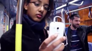 аТиква - Гимн Израиля флешмоб в трамвае Иерусалима