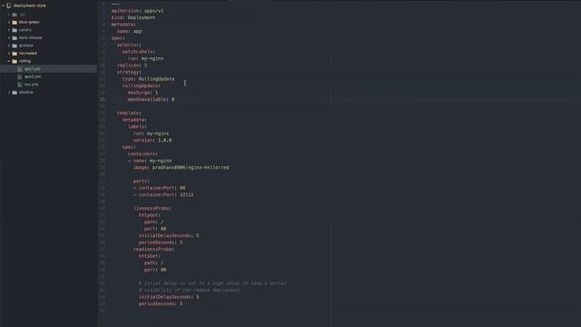 Kubernetes Deployment strategies with liveness and readiness probes. смотреть онлайн