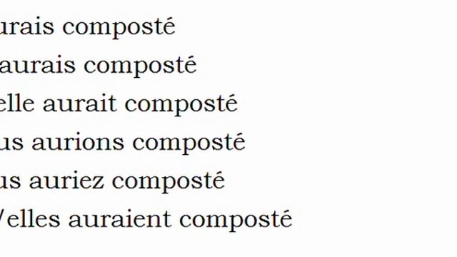 Изучение французского языка = Спряжение глаголов = Composter смотреть онлайн