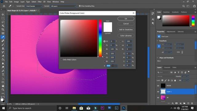 How to Create Fluid Gradient ||Photoshop Tutorial || Time Lapse || HN 4 Tech смотреть онлайн