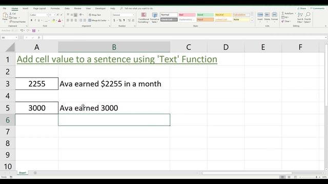 How to add a cell value to a sentence in Excel смотреть онлайн