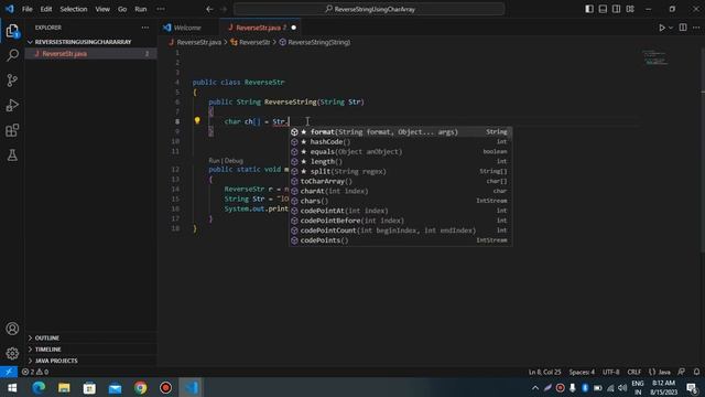 reverse string using char array in java hindi | How to reverse string using for loop смотреть онлайн